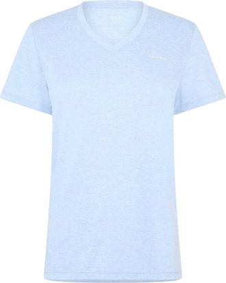 Usa Pro Dames/Dames Effen V Hals T-shirt (Brunnera Blauw)