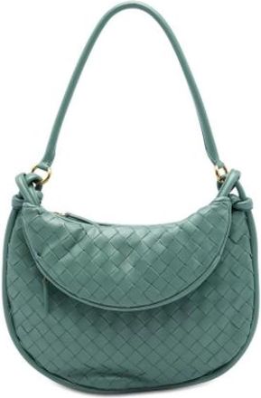 Bottega Veneta Pre-owned Gemelli Schoudertas - Dames - Vintage Schoudertas - Groen - ONE Size - Leer - Vintage