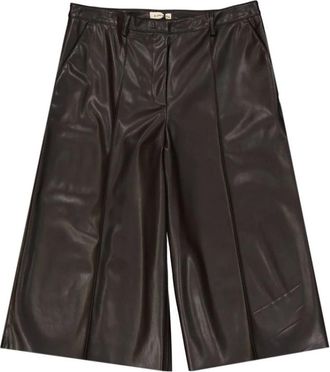 Blanca Vita Polyethylene Shorts - Dames - Korte Broeken - Bruin - L - Korte Broeken