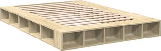 vidaXL Vidaxl - Estructura de cama madera de ingeniería roble Sonoma 150x200 cm