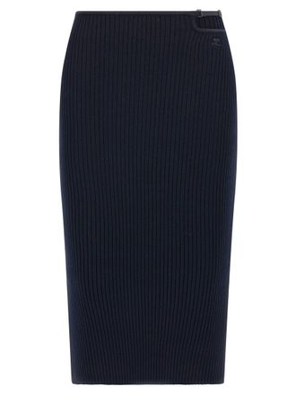 Courrèges Loop Rib Knit Skirt