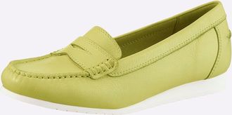 Casual Looks Slipper CASUAL LOOKS, Damen, Gr. 36, camel, Glattleder, Leder, Schuhe Slipper