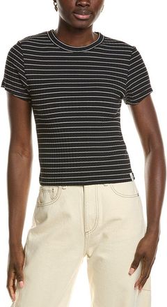 Rag & Bone Luca Stripe Rib Baby T-Shirt