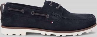 Tommy Hilfiger Loafer aus echtem Leder in Dunkelblau, Gr&ouml;&szlig;e 41