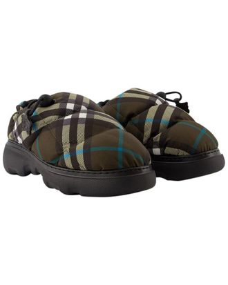 Burberry Womens Nylon Pillow Low Mule, Never Worn (Authentic Pre-Loved)