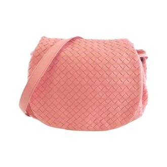 Bottega Veneta Pre-owned Lamb Shoulder Bag - Dames - Pre-owned - Roze - Maat: ONE Size Leer