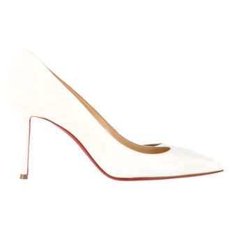 Christian Louboutin Christian Louboutin Kate 85 Pumps in Wit Leren Lak