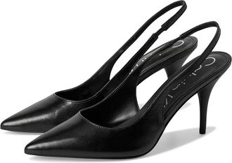 Calvin Klein Cinola Womens Shoes Black Leather : 6.5 M