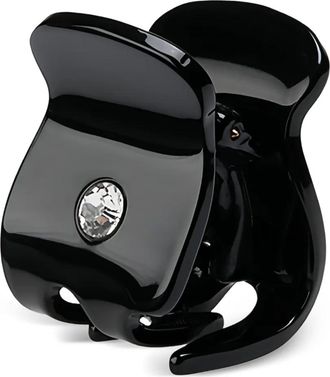 Maison Michel Fermaglio Skipper con cristalli - Nero