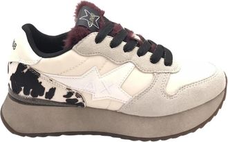 Sun 68 Stargirl Animalier Sneakers - Dames - Sneakers - Beige - 36 EU - Leer - Schoenen