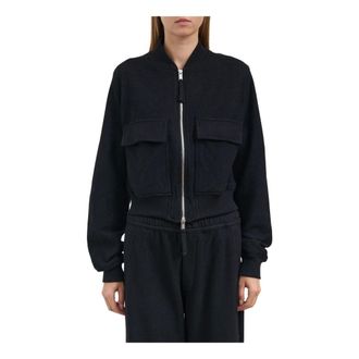 Thom Krom Bomber Jackets, female, Black, M, Mwj216 Jacket