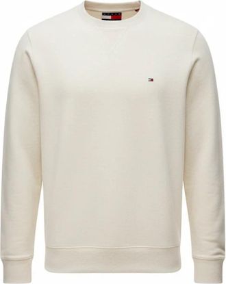 Tommy Hilfiger Klassiek sweatshirt van geborsteld fleece - Heren - Sweatshirts - Wit - XL - Katoen - Hoodies & sweatvesten