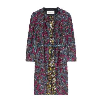 Dries Van Noten Cappotto ricamato - - Dresses - Donna - Multicolore - S