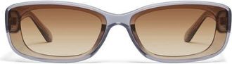Quay Vibe Check 62mm Small Square Sunglasses in Pale Blue/sepia at Nordstrom