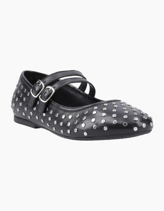 Hush Puppies Womens Nixie Womens Mary Jane Shoes - Black - Size: 7