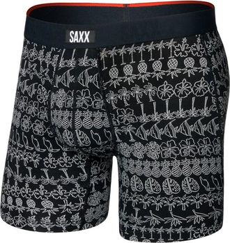 Saxx Vibe Xtra Boxer Brief Fly Kunstfaserunterw&auml;sche f&uuml;r Herren | schwarz/grau