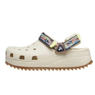 Crocs Classic Hiker Ikat Clogs White Tan 208052-2YC
