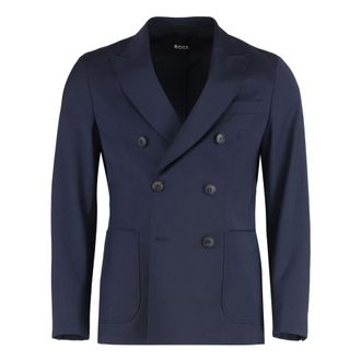 HUGO BOSS Double-breasted Jacket in Wool Blend