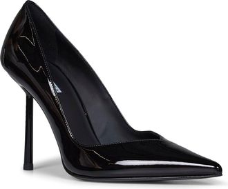 Le Silla Womens Pumps Vivienne Black Vinyl Polyurethane High Heel Shoes