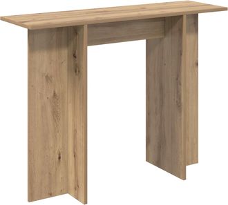 vidaXL Mesa Consola Roble Artisan 100 X 30 X 75 Cm Vidaxl