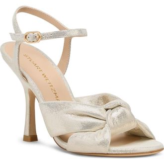 Stuart Weitzman Soplaya Sandal 100 in Linen at Nordstrom, Size 7.5