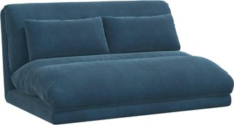 vidaXL Sill&oacute;n Ajustable Azul Terciopelo Vidaxl
