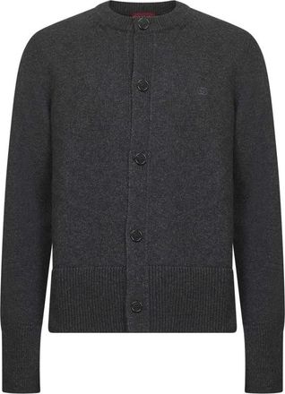 Gucci Cashmere gebreid vest - Heren - Cashmere truien - Grijs - L - Truien & Vesten