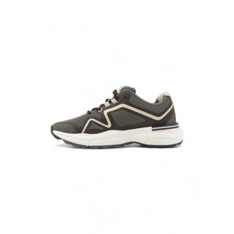 Tommy Hilfiger Knit Cleat Runner Trainers - Heren - Sneakers - Groen - 43 EU - Leer - Schoenen