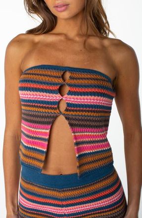 Roxy Island View Cutout Tube Top in Shocking P at Nordstrom, Size Xx-Large