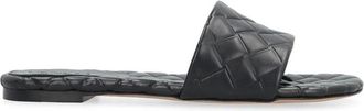 Bottega Veneta Lamb Leather Mules - Dames - Sandalen - Zwart - 36 EU - Leer - Schoenen