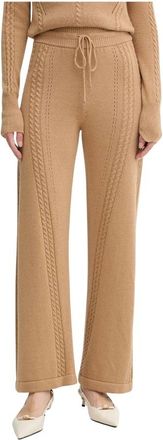 Ermanno Scervino Dames, Broeken, Bruin, Maat: M Wol