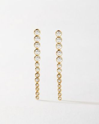 Edge of Ember Serena Tennis White Drop Earrings at Nordstrom