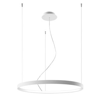 Thoro L&aacute;mpara de techo fabricada en acero blanco 3000k alt. 150 cm