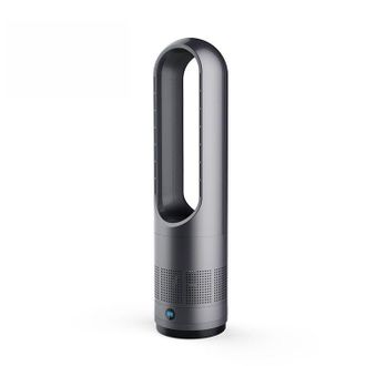 OEM Ventilador De 18 Pulgadas, 1400 Vatios, Modos De Refrigeraci&oacute;n Y Calefacci&oacute;n, Enfriamiento R&aacute;pido, Pantalla Led, Temporizador, Port&aacute;til, Gris