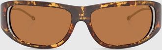 Diesel Wraparound style sunglasses - Sunglasses - Unisex - Brown
