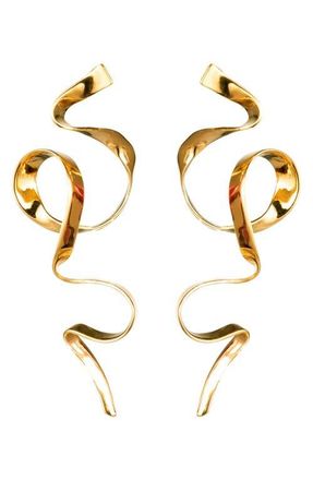 Sterling King Allegro Ribbon Drop Earrings in Gold at Nordstrom