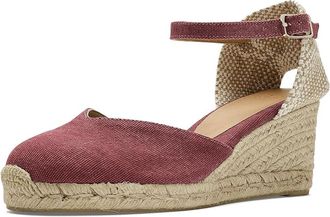 Castaner Chiarita 60 mm Wedge Espadrille Womens Shoes Merlot : EU 37 (US Womens 6.5) N, Textile