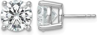 Diamond2Deal 14k Yellow Gold 6 ct Round Lab Grown Diamond Stud Earrings VS Clarity, G-H Color