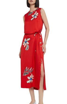 ottod'Ame Viscose Midi Dress in Red at Nordstrom, Size 38 It
