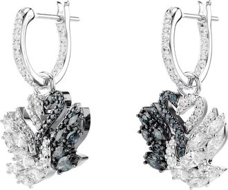 Swarovski Swan Drop Earrings - Dames - Oorbellen - Veelkleurig - ONE Size - Accessoires