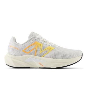New Balance Womens FuelCell Propel v5 in White/Black/Orange Synthetic, size 3.5 Narrow