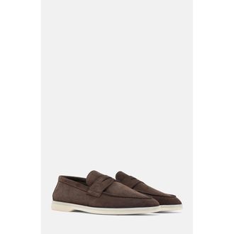 Scarosso Luciano Loafers in Brown - Suede at Nordstrom, Size 41.5