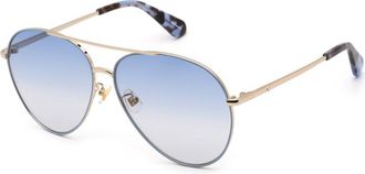 Kate Spade New York Ladies Blue Pilot Sunglasses CAROLANE/F/S0KY2DG61