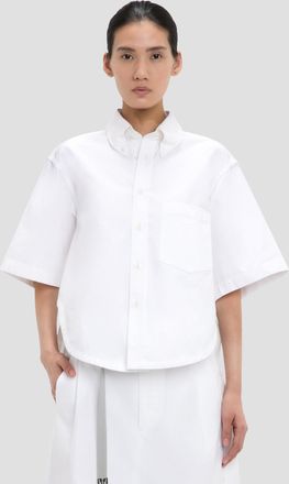 Victoria Beckham Trapeze Shirt In Optic White XS-S