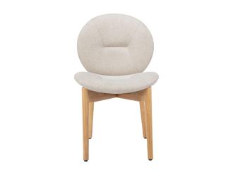 VENTE-UNIQUE.COM Set de 2 sillas tela beige