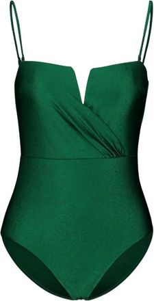 Zimmermann Everley V-Wire Bandeau One-Piece - Dames - Badpakken - Groen - S - Badmode