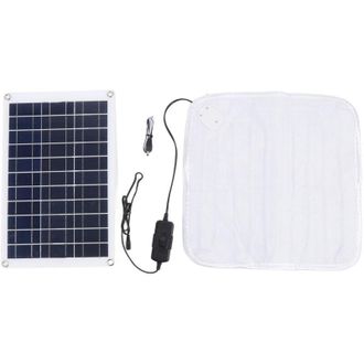 OEM Panel Solar Port&aacute;til Monocristalino De 50 W Con Cubierta Calefactora De Velocidad Ajustable Para Senderismo, Camping, Barbacoas Y Actividades Al Aire 