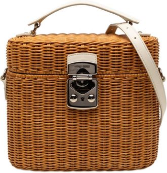 Miu Miu Pre-owned Miu Miu Wicker Top Handle Bag Ladies G6TJP8C7MOZ36TTS