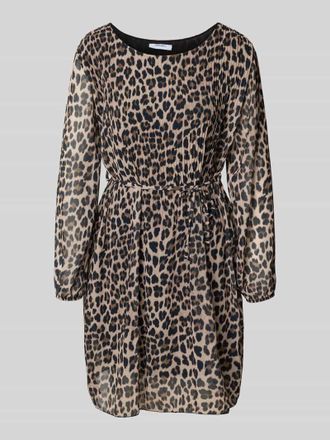 Zabaione Knielanges Kleid mit Bindeg&uuml;rtel in Mittelbraun, Gr&ouml;&szlig;e XXL