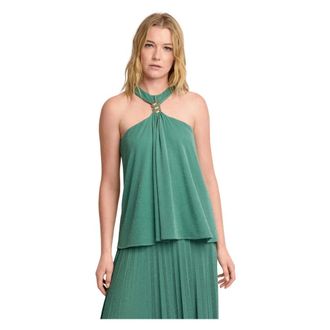 Kocca Sleeveless Tops, female, Green, Size: XL Chic shoulderless neck band top